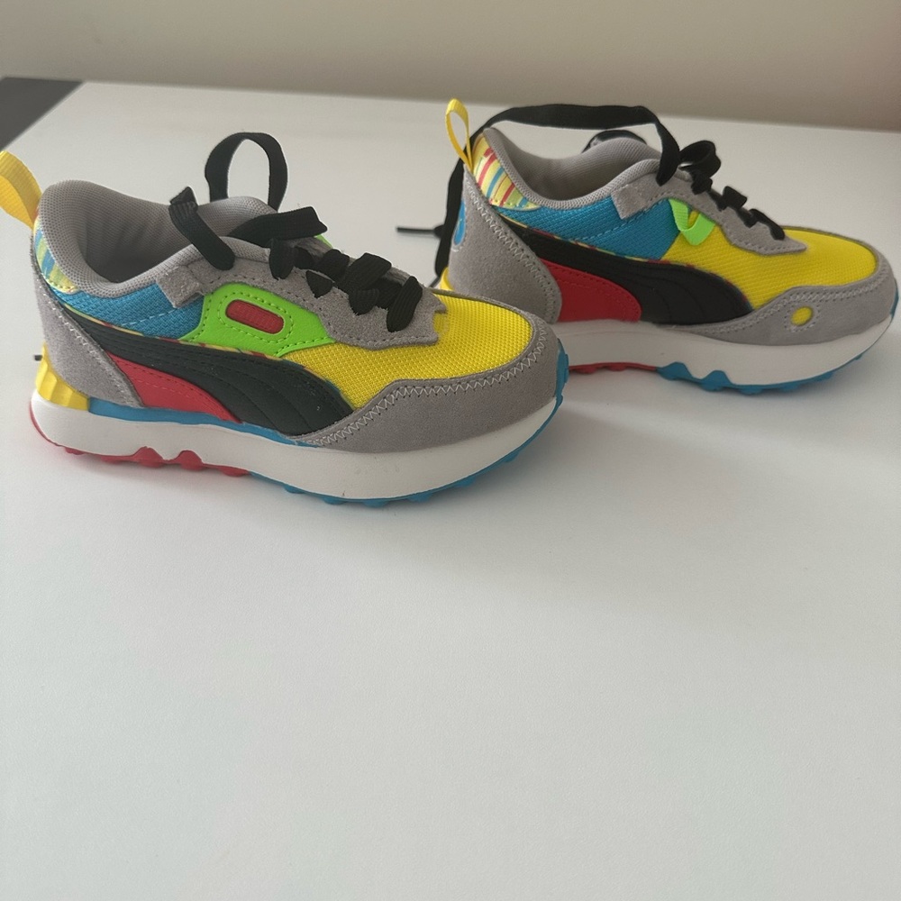 Puma Kids' Colorful Sneakers - Yellow, Blue, Red, Gray